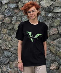 флюрисцент,вишивка,кажан